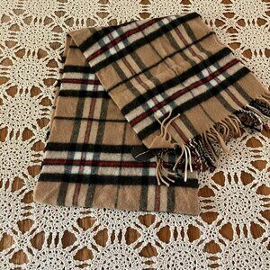NWT Made in Scotland Tie Rack Pure New Wool Lambswool Plaid Scarf
